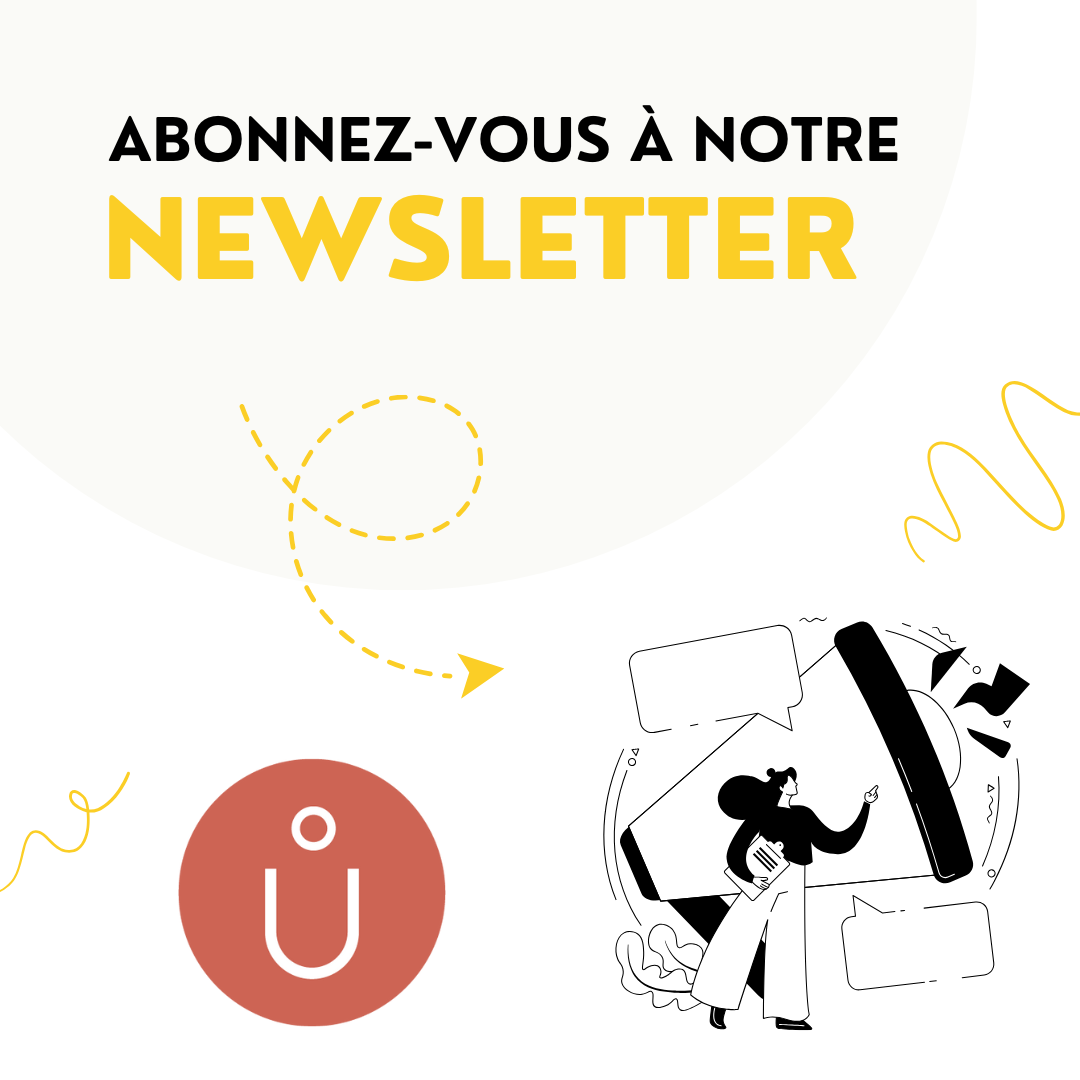 Logo de JuliEvents avec un lien pour s’abonner à la newsletter